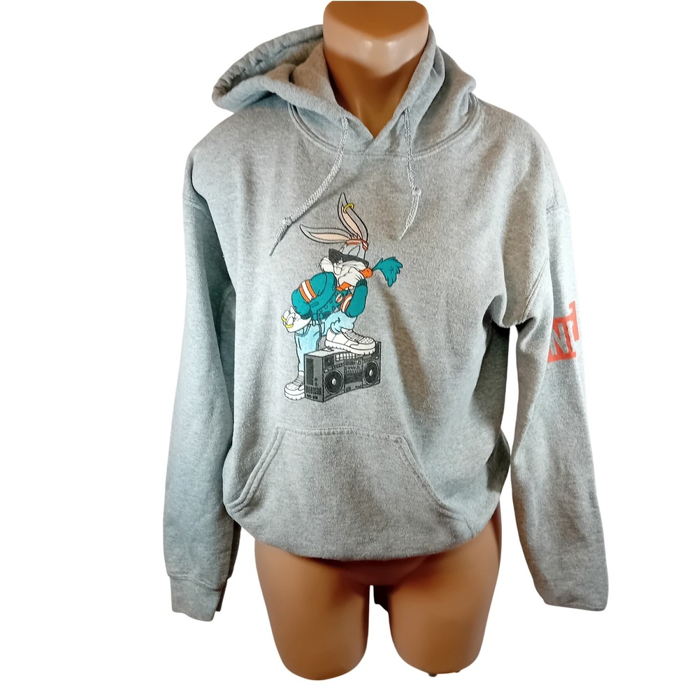 Authentic Official Neff X Looney Tunes Hoodie Bugs Bunny Streetwear Approx S
